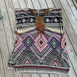 Vintage kaftan caftan Winlar one size African tribal animal print